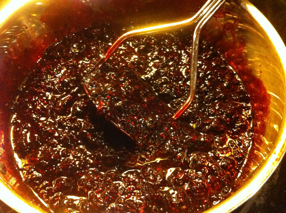 Fruit leather cooking