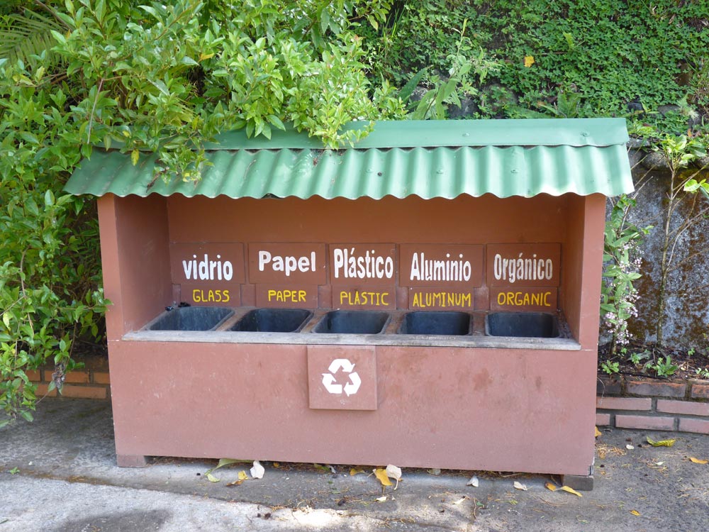 Recycling Bins - All over Costa Rica, this is what you see!