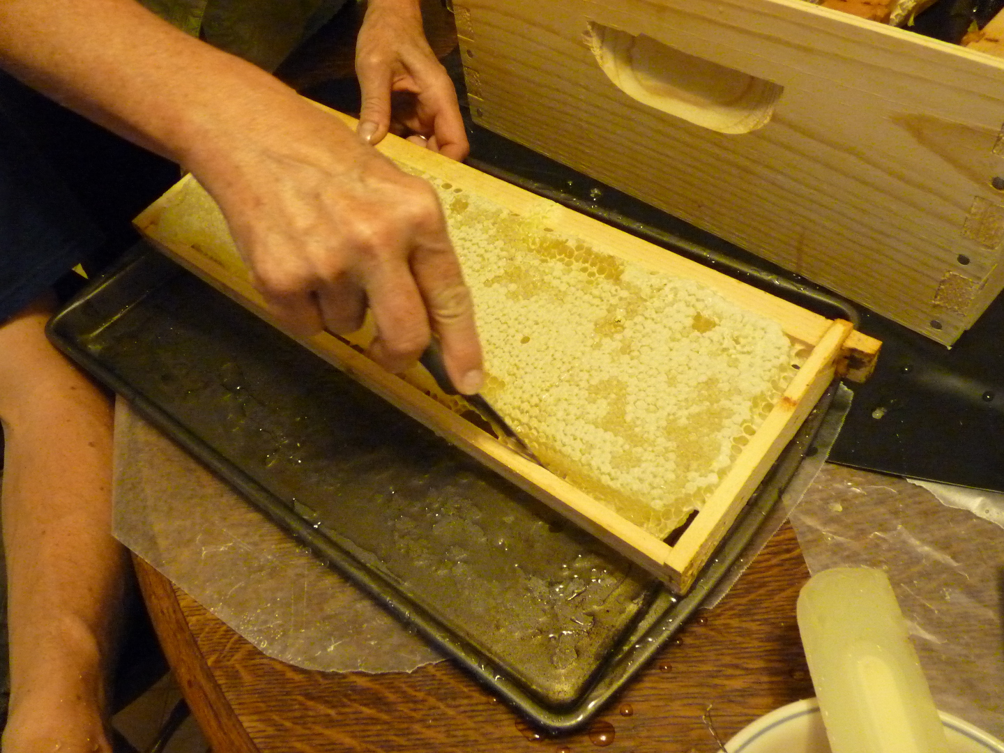 Cutting the comb off the frame