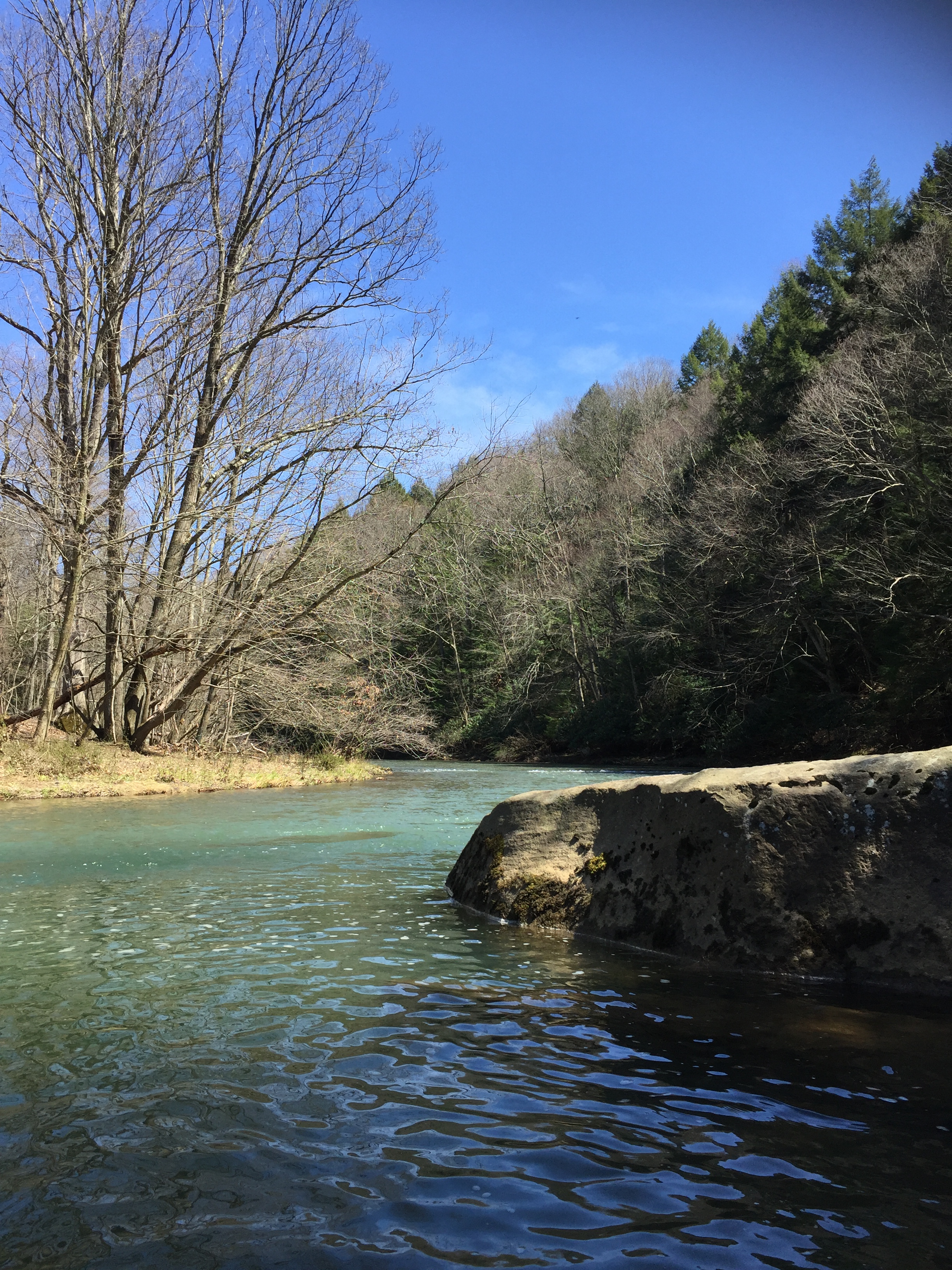 A beautiful and warm spring day on a clean river!