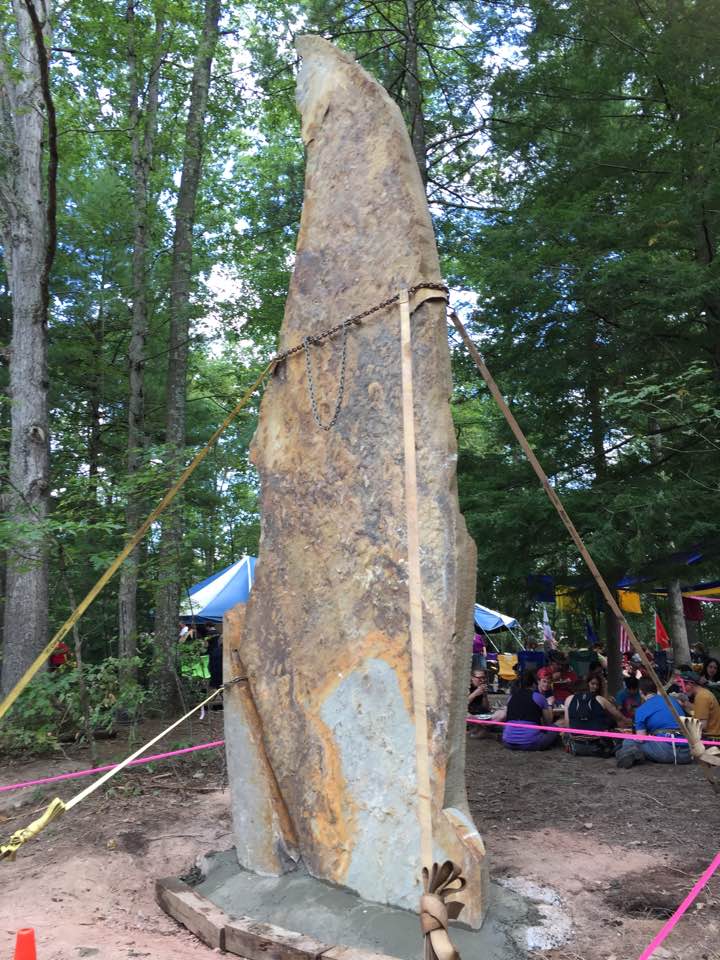 The "Flame Stone", the northern most stone of the circle