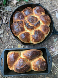 Bread cooked at too high a temperature = slightly burnt. Still very tasty! 