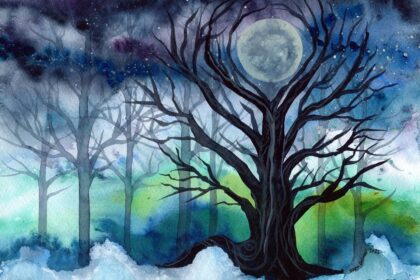 The moon in winter--good time for visioning