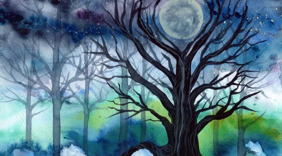 The moon in winter--good time for visioning