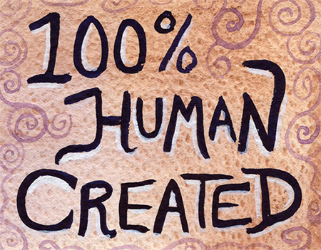 This is an AI-Free space. Writing, books, and art are 100% human created.