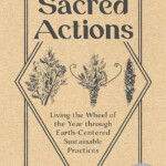 This is the cover for Sacred Actions, which features my hand-drawn illustrations in the middle + RED Feather's designer's work!