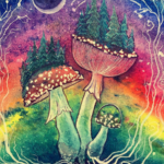 Another honoring Amanita painting! I love the amanita.